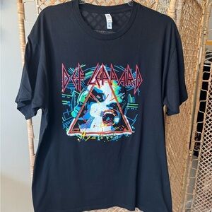 Def Leppard Black Tee